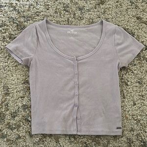 Medium purple Hollister baby tee!